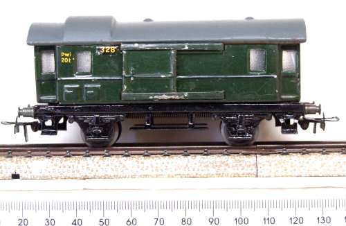 MARKLIN HO: Vintage 3-rail AC Tin Metal DB Baggage Van in Fair used condition(Germany)