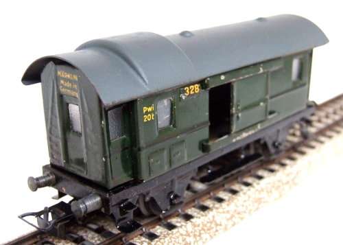 MARKLIN HO: Vintage 3-rail AC Tin Metal DB Baggage Van in Fair used condition(Germany)