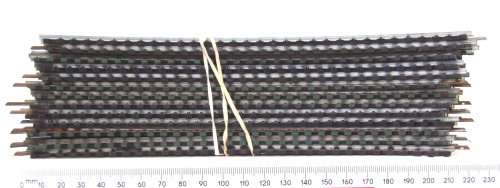 LIMA HO: 13pc Matal Curved Track(403030) in Fair Used Un-boxed condition.(Italy))