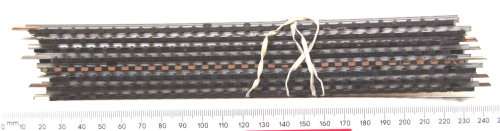 LIMA HO: 8pc Matal 18deg Wide Radius Track(430) in Fair Used Un-boxed condition.(Italy))