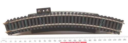 LIFE-LIKE HO: 11pc Brass Curved, Including Feeder track in Fair Used Un-boxed condition.(Italy))