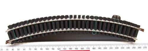 LIMA HO: 14pc Matal Curved Track(403030) in Fair Used Un-boxed condition.(Italy))