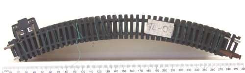 LIMA HO: 7pc 300mm Matal Curved Track(403017) in Fair Used Un-boxed condition.(Italy))