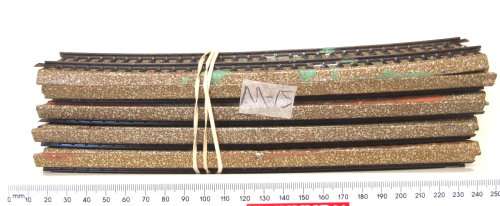 MARKLIN HO: 9x Curved M-Track(5200-1/2) in Useable condition.(Germany)