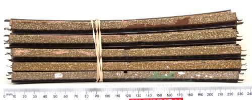 MARKLIN HO: 9x Curved M-Track(5200-1/2) in Useable condition.(Germany)