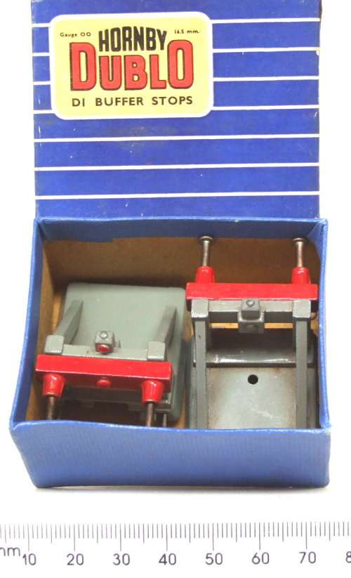 HORNBY DUBLO OO:  2x Vintage English Springloaded Bufferstops in Good Boxed condition(England)