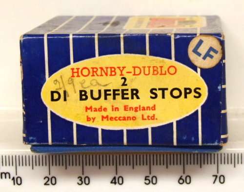 HORNBY DUBLO OO:  2x Vintage English Springloaded Bufferstops in Good Boxed condition(England)