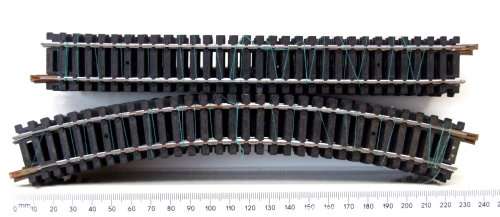 LIMA HO: 21pc Metal Track(12x 403030+9x 403020) in Good Used Un-boxed condition.(Italy))