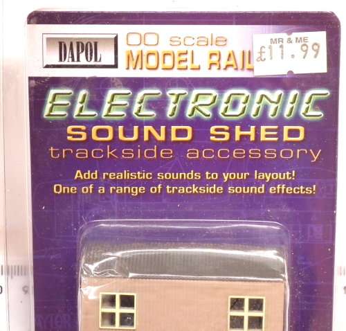 DAPOL ACCESSORIES HO: Trackside Electronic Sound Shed in New Boxed condition.(China)