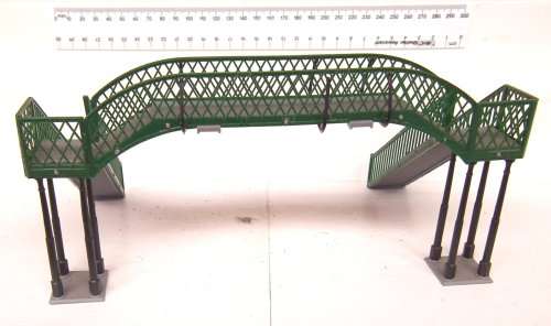 HORNBY SCENERY HO/OO:  Double Track Detailed Foot Bridge in Good Un-boxed condition(China)