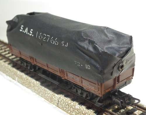 LIMA HO: SAR ES Freight  Wagon With Tarpaulin in Good Un-Boxed condition (Italy)