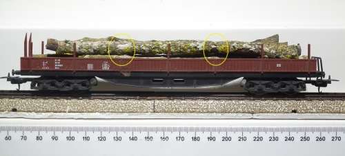 LIMA HO: Freight Wagon with Tree Trunk Load in Fair un-boxed condition (Italy)