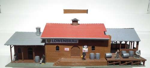 SCENERY HO: Large Beer Brewery in Good Assembled, LED Lighted, Un-Boxed condition.