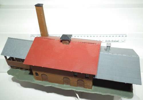 SCENERY HO: Large Beer Brewery in Good Assembled, LED Lighted, Un-Boxed condition.