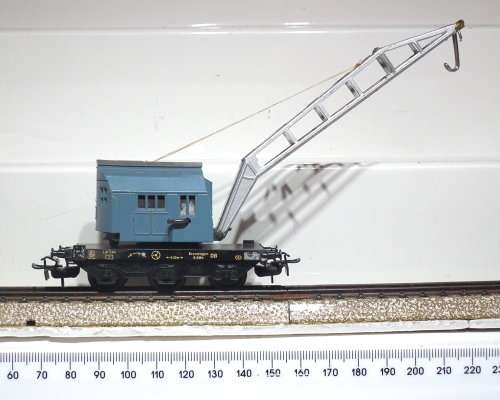 MARKLIN HO: Vintage DC All Metal DB Recovery Crane in Fair used condition(Germany)