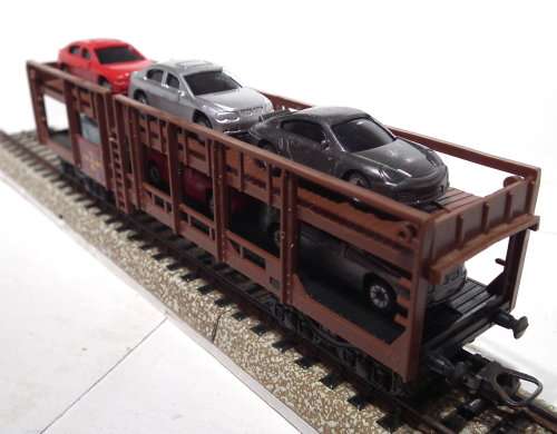 LIMA HO: SAR  Auto Transporter with 6 Car Load for Trans Karoo is in Good, Used condition (Italy)