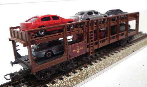 LIMA HO: SAR  Auto Transporter with 6 Car Load for Trans Karoo is in Good, Used condition (Italy)