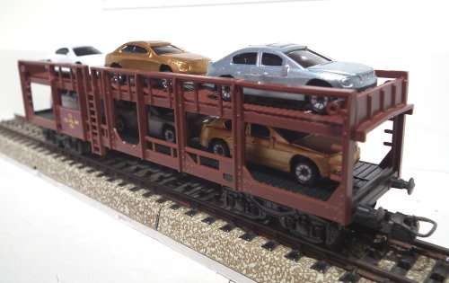 LIMA HO: SAR  Auto Transporter with 6 Car Load for Trans Karoo is in Good, Used condition (Italy)