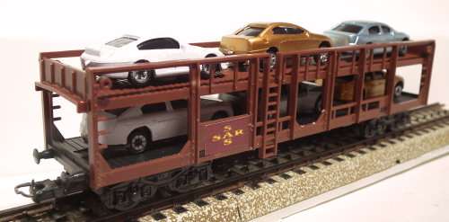 LIMA HO: SAR  Auto Transporter with 6 Car Load for Trans Karoo is in Good, Used condition (Italy)