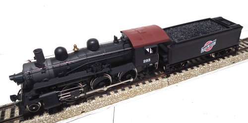MEHANO HO: `North Western` 2-6-0 Steam Locomotive with Tender in Like New Boxed Condition(Slovenia)