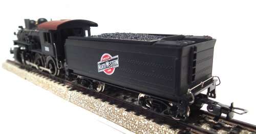 MEHANO HO: `North Western` 2-6-0 Steam Locomotive with Tender in Like New Boxed Condition(Slovenia)