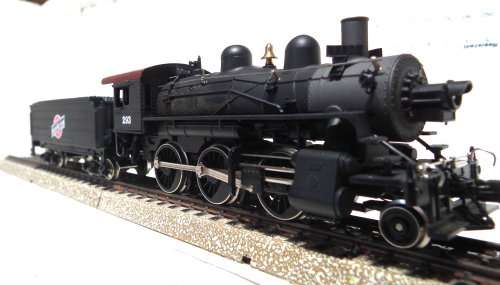 MEHANO HO: `North Western` 2-6-0 Steam Locomotive with Tender in Like New Boxed Condition(Slovenia)