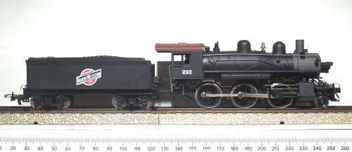 MEHANO HO: `North Western` 2-6-0 Steam Locomotive with Tender in Like New Boxed Condition(Slovenia)
