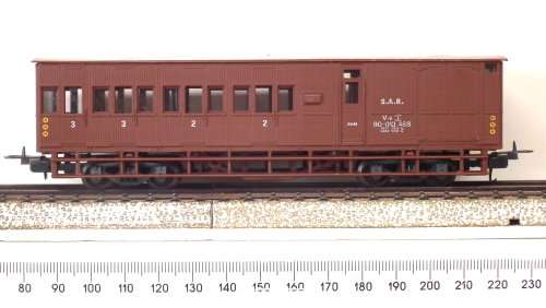 LIMA HO: Weathered SAR V8 Guards Van in Very Good used, Un-boxed Condition(Italy)