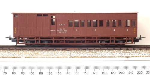 LIMA HO: Weathered SAR V8 Guards Van in Very Good used, Un-boxed Condition(Italy)