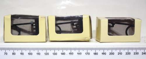 SCENERY OO:  3x Track End Buffer Stops in New Boxed condition(China)