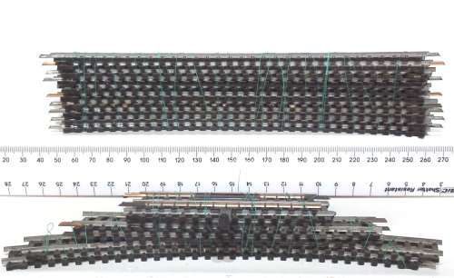 LIMA HO: 16pc Mixed Metal Track in Good Used un-boxed condition.(Italy))