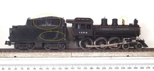 RIVAROSSI HO: 4-6-0 CASEY JONES Steam Locomotive with Tender(Lima) in Fair Un-boxed Condition(Italy)
