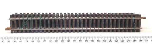 LIMA HO: 9pc Straight Metal Track (403020) in Fair Used un-boxed condition.(Italy))