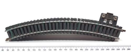 LIMA HO: 9pc 360 deg Curved Metal Track (403030) in Fair Used un-boxed condition.(Italy))