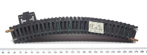 LIMA HO: 9pc 360 deg Curved Metal Track (403030) in Fair Used un-boxed condition.(Italy))