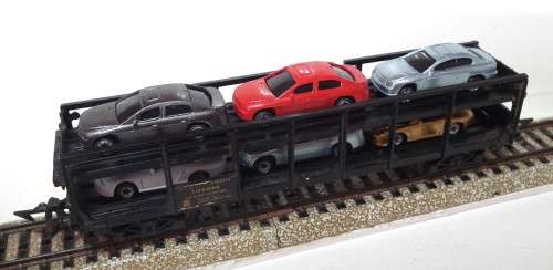 JOUEF HO: Vintage Auto Transporter with 6 Car Load  in Good, Used condition (Italy)