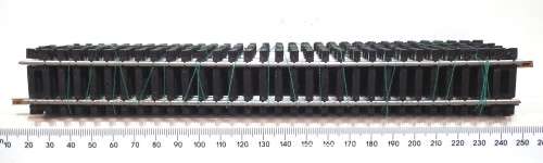 LIMA HO: 14pc Straight Metal Track (403020) in Good Used un-boxed condition.(Italy))