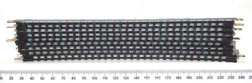LIMA HO: 9pc 36deg Curved Metal Track (403030) in Good Used un-boxed condition.(Italy))