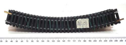 LIMA HO: 9pc 36deg Curved Metal Track (403030) in Good Used un-boxed condition.(Italy))