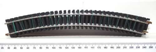 LIMA/ATLAS HO: 8pc 18deg Wide Radius Track (R431) in Good Used un-boxed condition.(Italy))