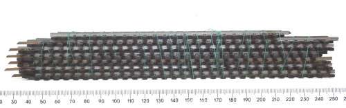LIMA HO: 7pc Straight Metal Track (403020) in Fair Used un-boxed condition.(Italy))
