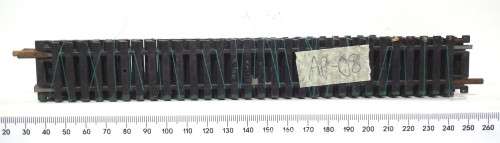 LIMA HO: 7pc Straight Metal Track (403020) in Fair Used un-boxed condition.(Italy))