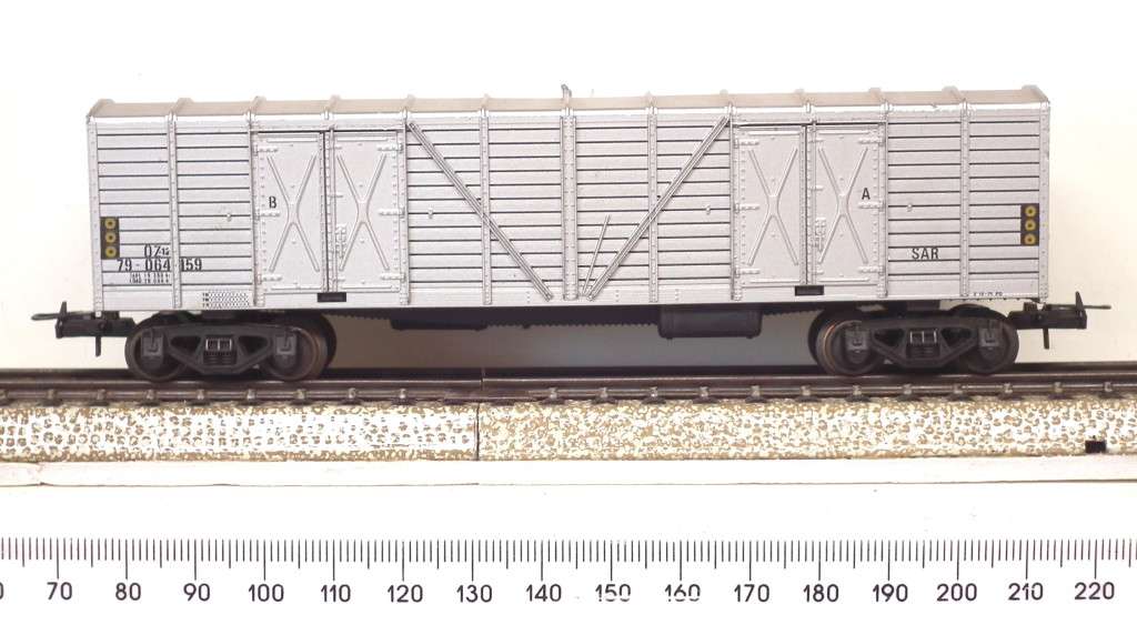 LIMA HO:  Silver SAR OZ Wagon in Ver Good un-boxed condition (Italy)