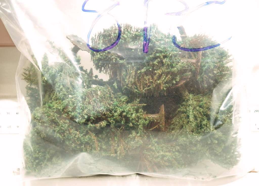 SCENERY OO: 8pc Mixed Trees in Fair Used and  Un-boxed condition