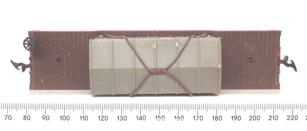 LOWBED HO:  Vintage All Metal Deep Well Lowbed Wagon in Good condition(?)