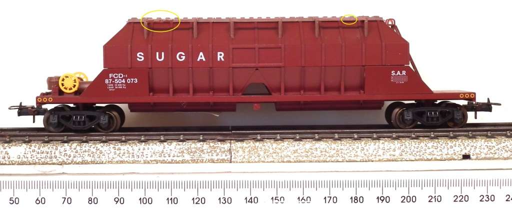 LIMA HO: SAR FCD Sugar Wagon in Good Un-Boxed, Used Condition (Italy)