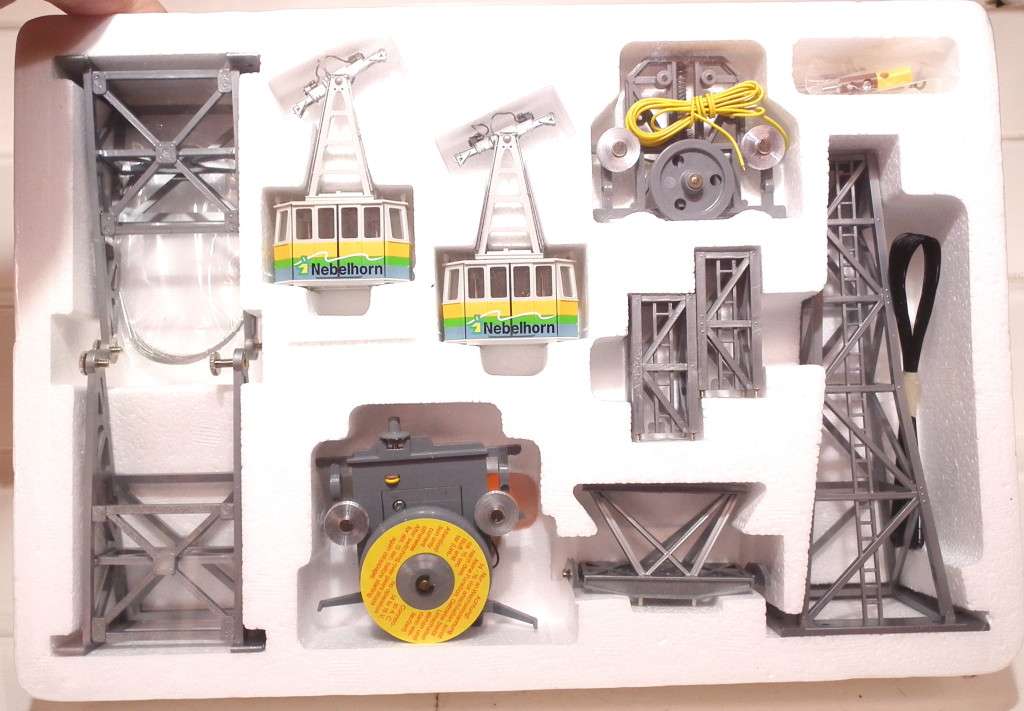 BRAWA HO: Un-assembled Ground Station+Mountain Station+Cable Car System in New Boxed  Condition.(GR)