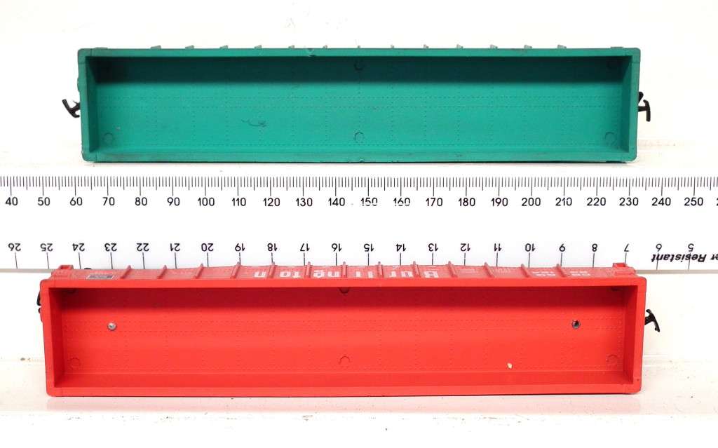 ATHEARN OO/HO: 2pc Vintage Large Gondola`s in Fair used condition(USA)