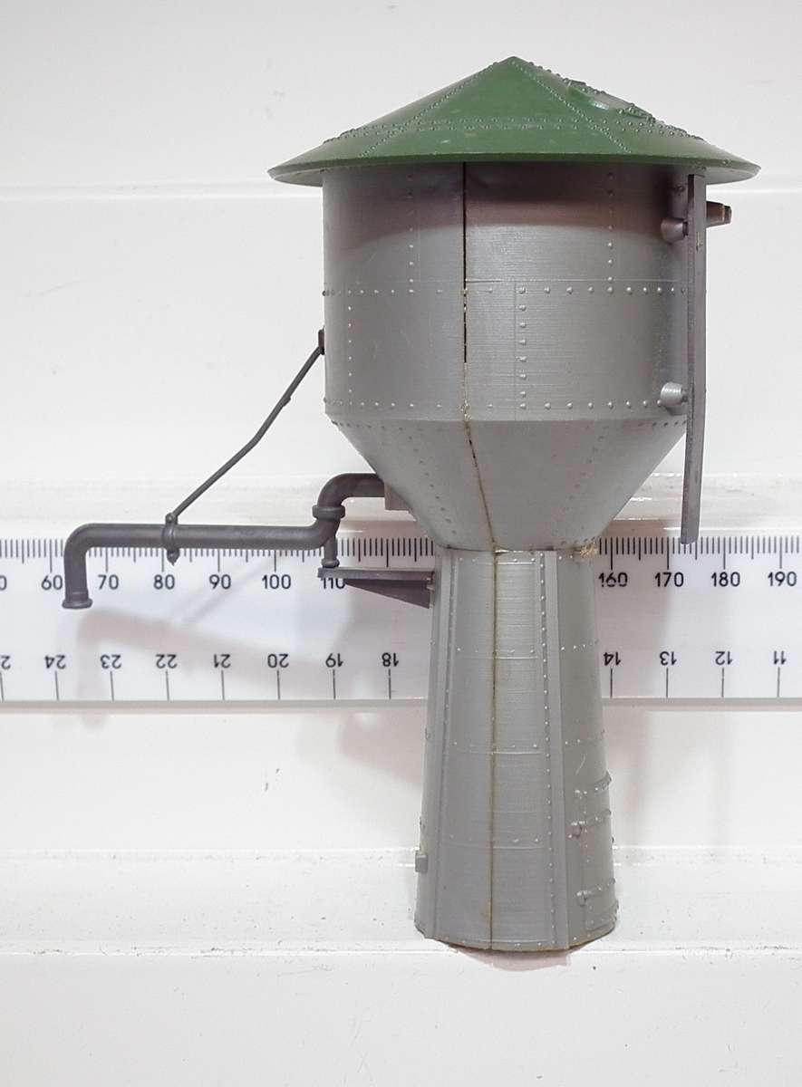 SCENERY HO: Large Steam Loco Water Refill Tower in Fair Used Condition.