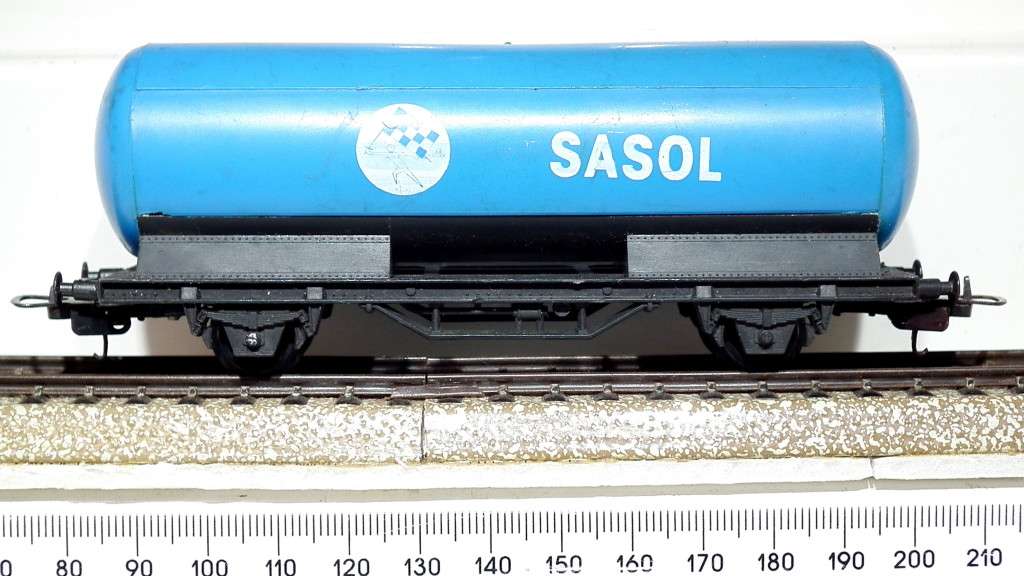 LIMA HO: SAR SASOL Tanker Wagon in Fair Un-Boxed, Used Condition (Italy)